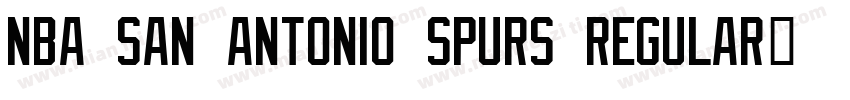 NBA San Antonio Spurs Regular字体转换